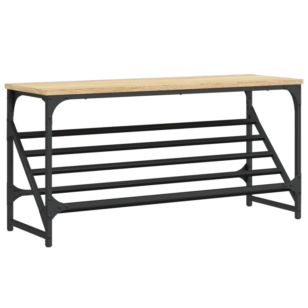 Suport de pantofi, stejar sonoma, 90x30x45 cm, lemn prelucrat