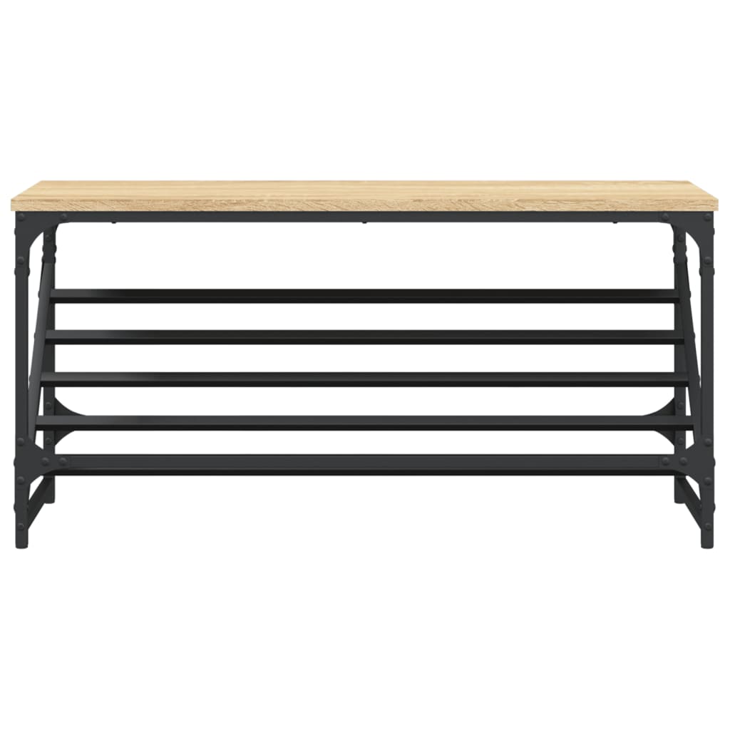 Suport de pantofi, stejar sonoma, 90x30x45 cm, lemn prelucrat