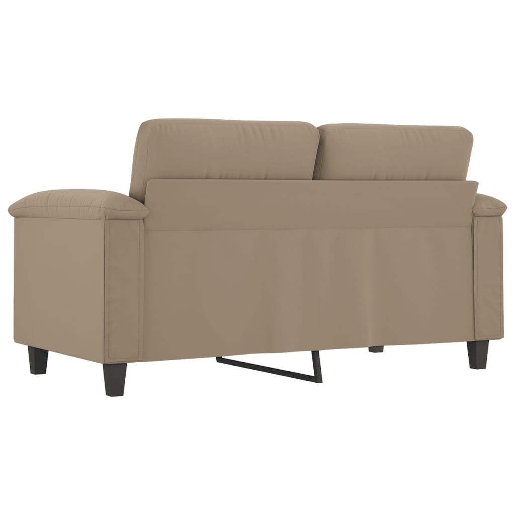 Canapea cu 2 locuri, gri taupe, 120 cm, țesătură microfibră - Vendito