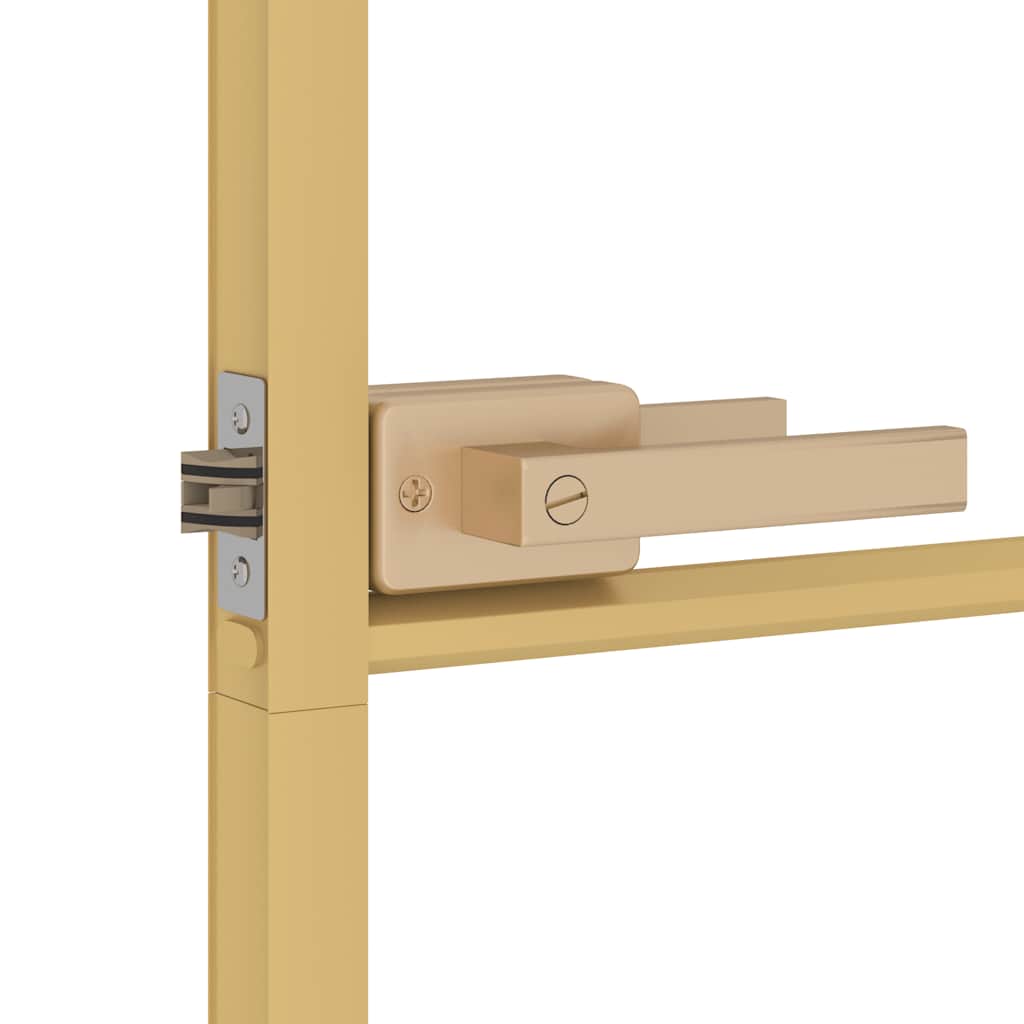 Ușă interior Slim auriu 102,5x201,5cm sticlă temperată/aluminiu