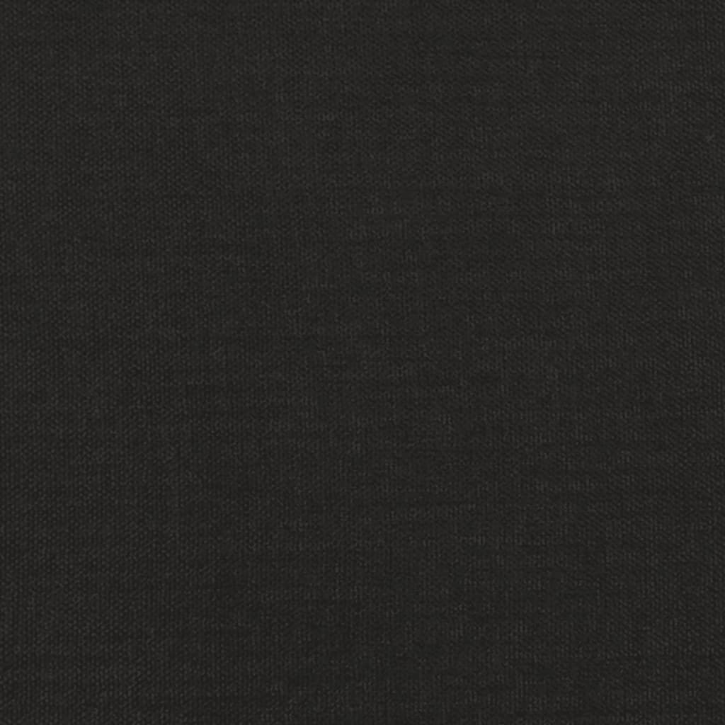 Canapea cu 3 locuri, negru, 180 cm, material textil