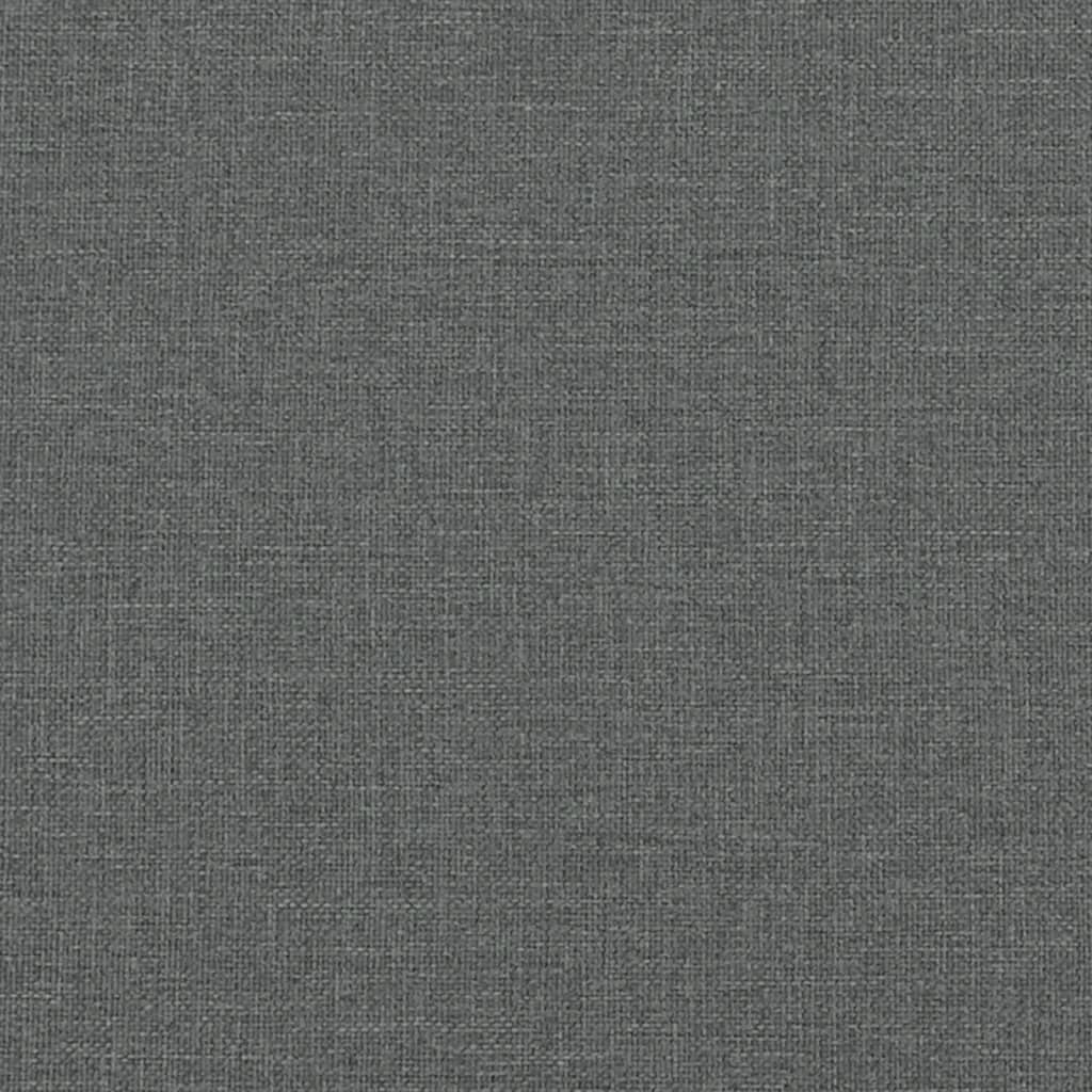 Fotoliu canapea, gri închis, 60 cm, material textil