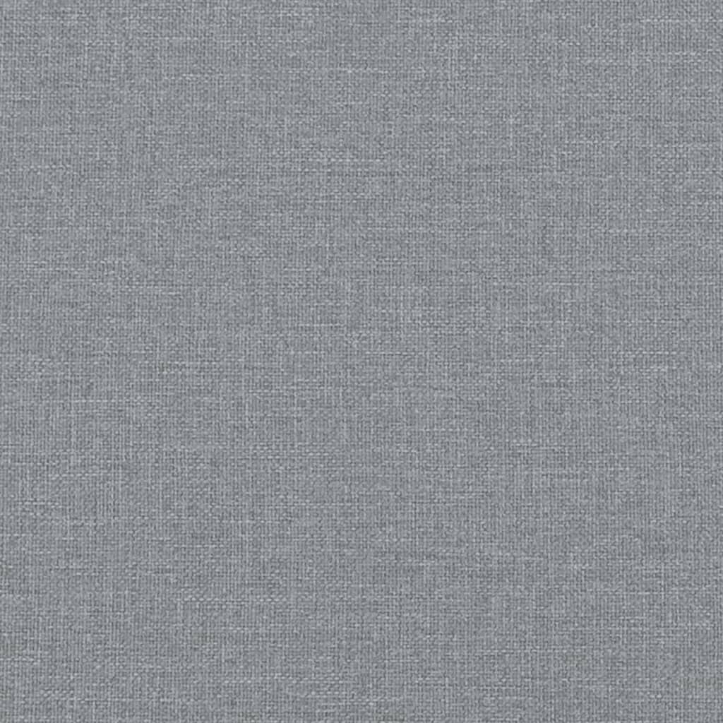 Canapea cu 2 locuri, gri deschis, 140 cm, material textil