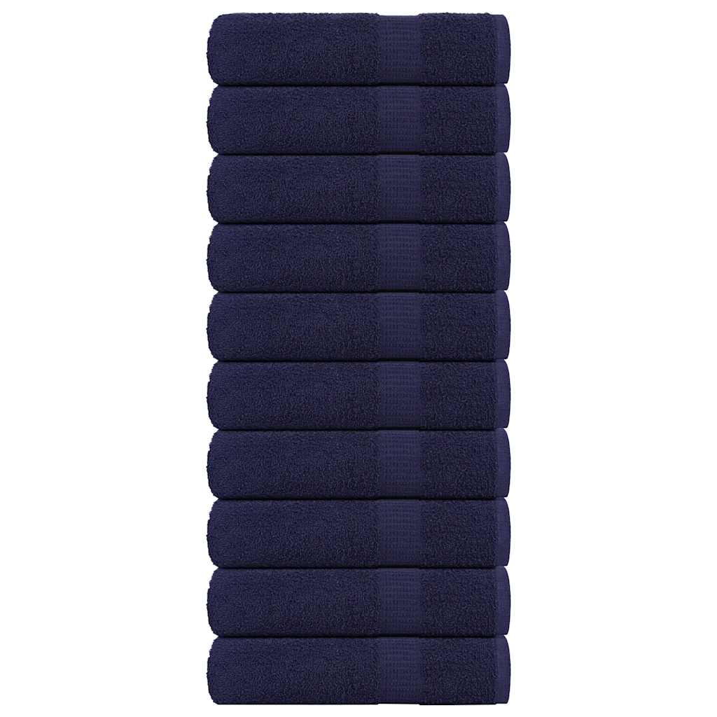 Prosoape de baie, FROGN, 10 buc, albastru marin, 100x150 cm, 360 g/m²