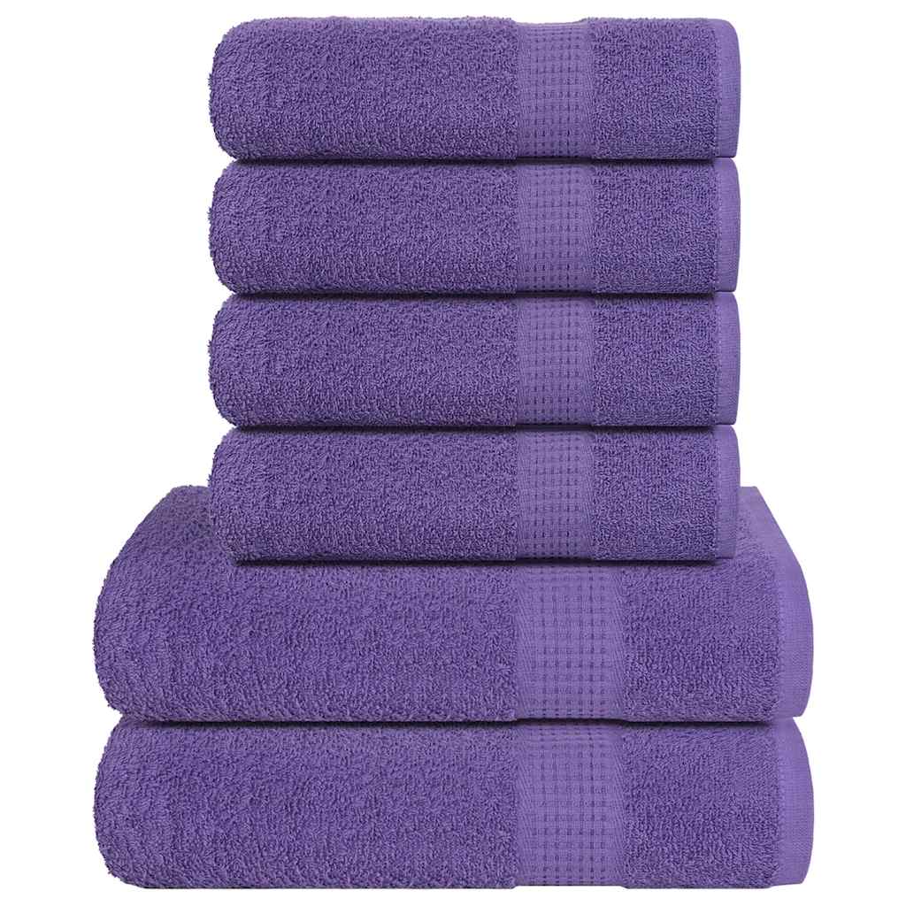 Set prosoape FROGN 6 piese, violet, 360 g/m²