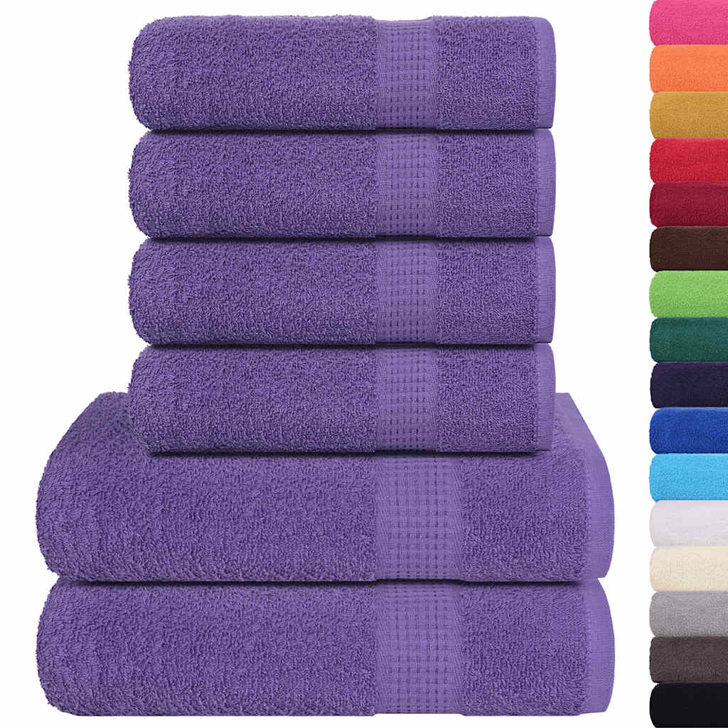 Set prosoape FROGN 6 piese, violet, 360 g/m²