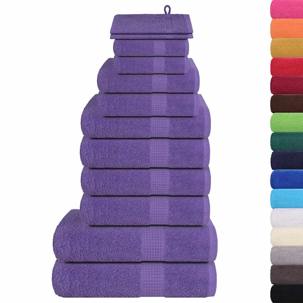 Set prosoape FROGN 12 piese, violet, 360 g/m²