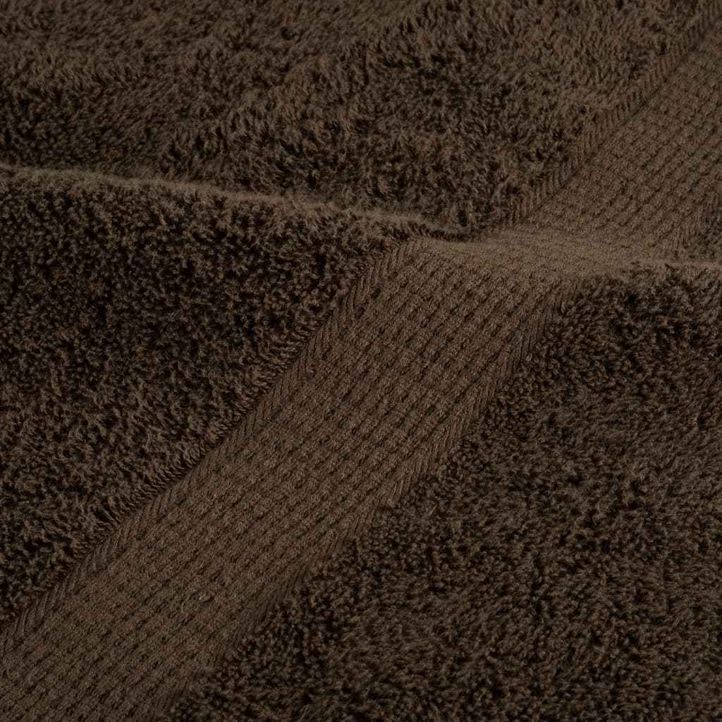 Prosoape de duș premium, SOLUND 4 buc maro 70x140cm 600 gsm