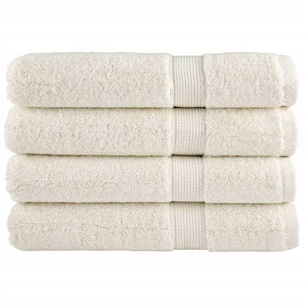 Prosoape de saună premium SOLUND 4 buc. crem 80x200 cm 600 gsm