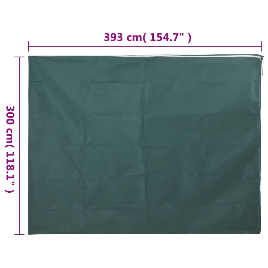 Protecție de fleece pt plante, cu fermoar, 70 g/m², 3,93x3 m