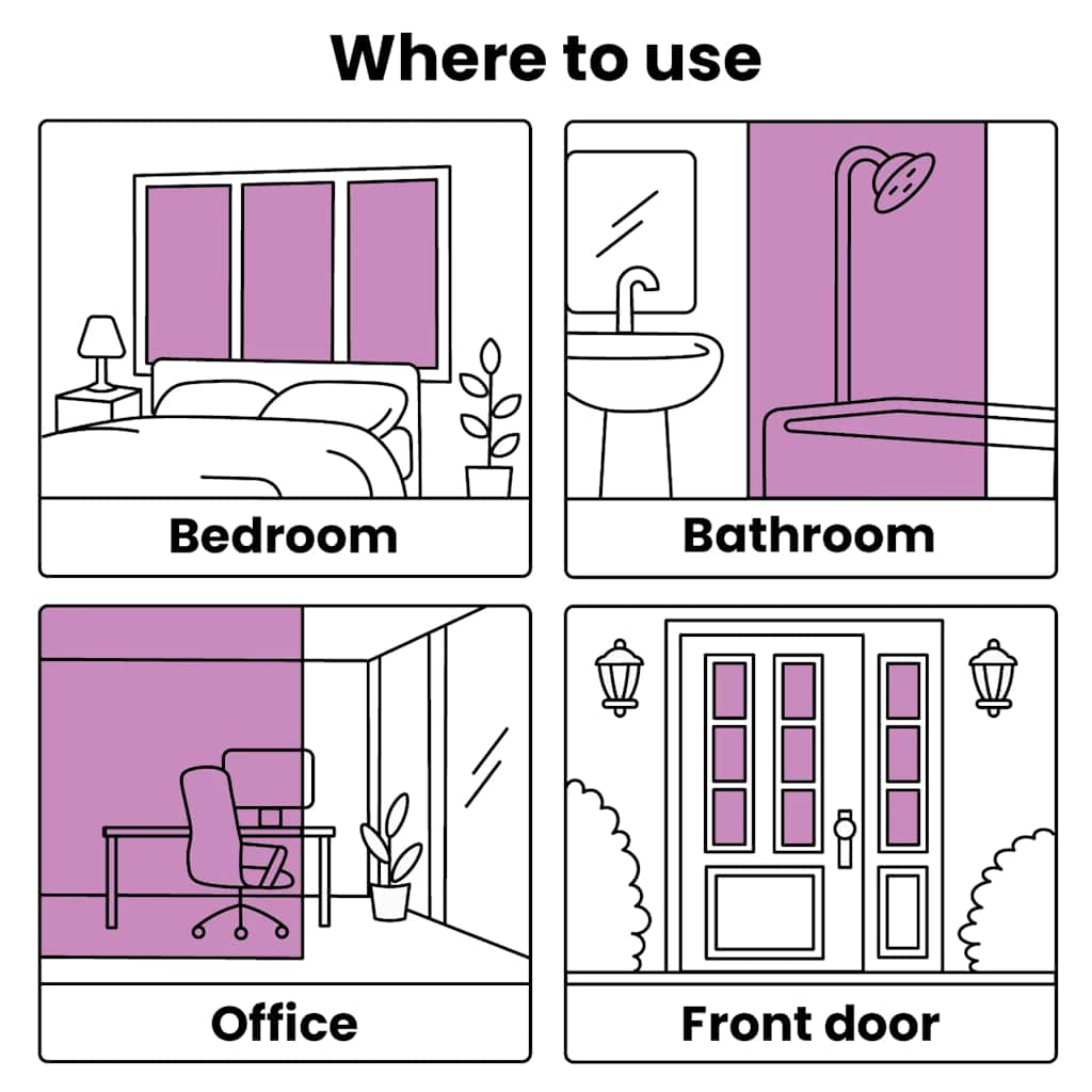 Folii fereastra, mată, alb, PVC