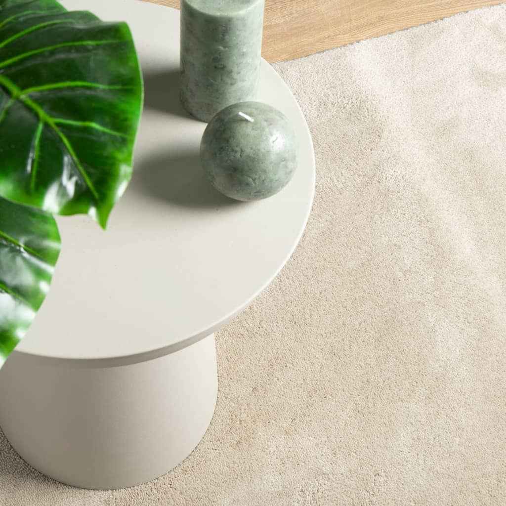 Covor „OVIEDO”, fire scurte, bej, 240x240 cm