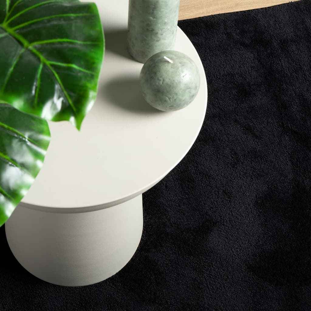 Covor „OVIEDO”, fire scurte, negru, 240x240 cm