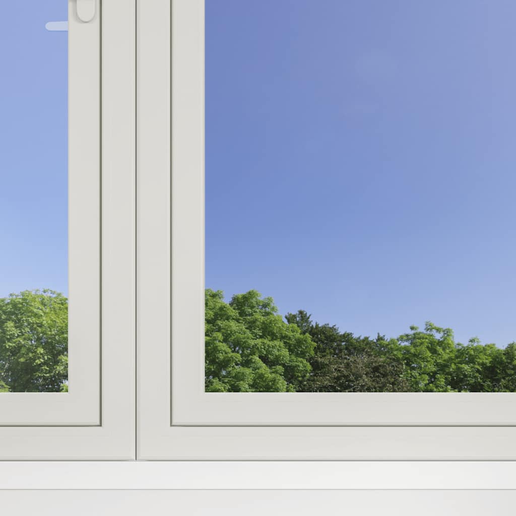 Folie solară, 5 buc., efect reflectorizant static argintiu, PVC