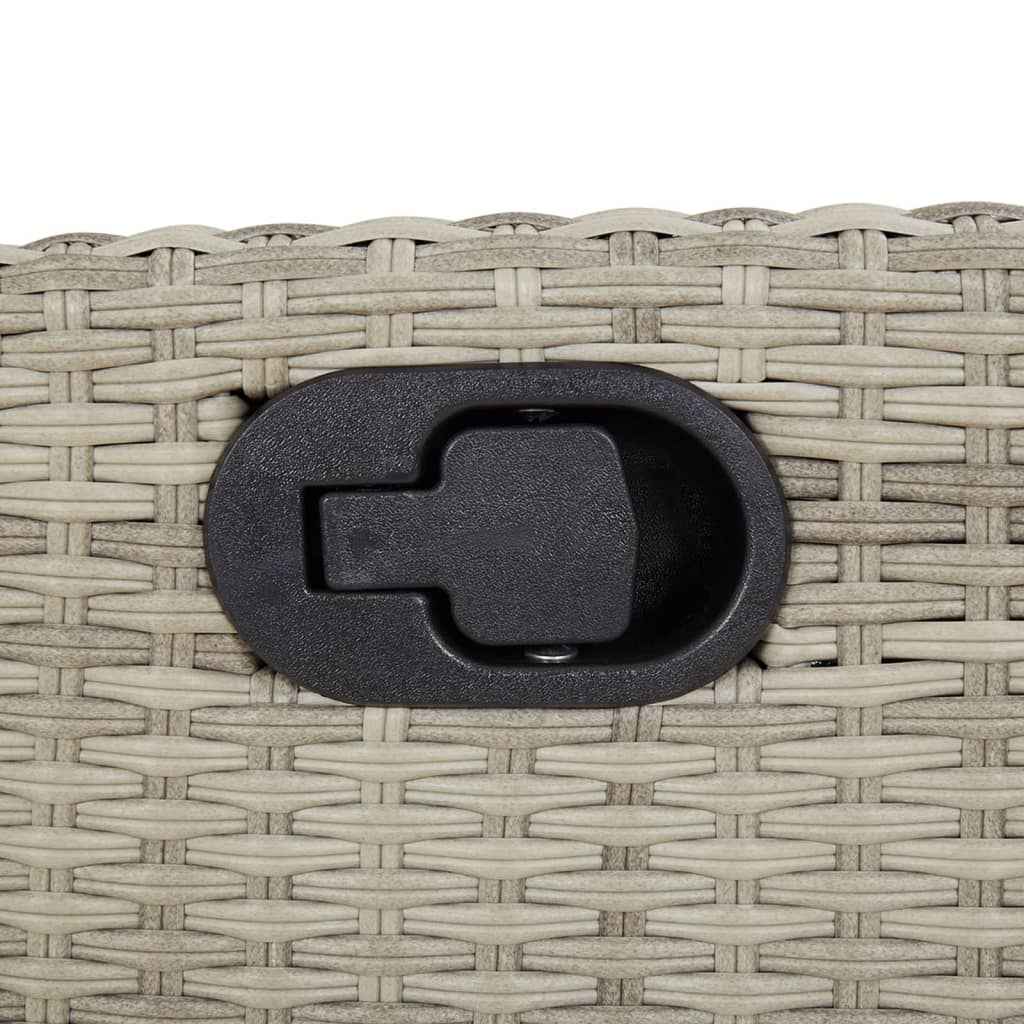 Scaun de grădină rabarabil cu suport picioare,2 buc., poliratan