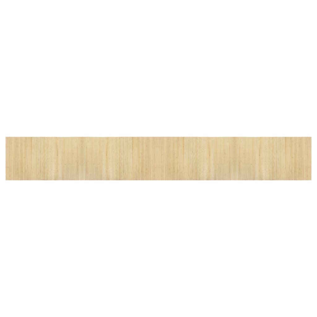 Covor dreptunghiular, natural deschis, 60x400 cm, bambus