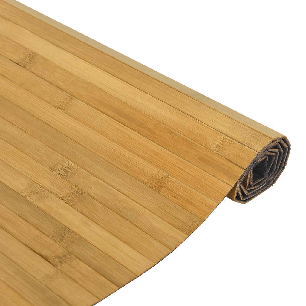 Covor dreptunghiular, natural, 100x300 cm, bambus