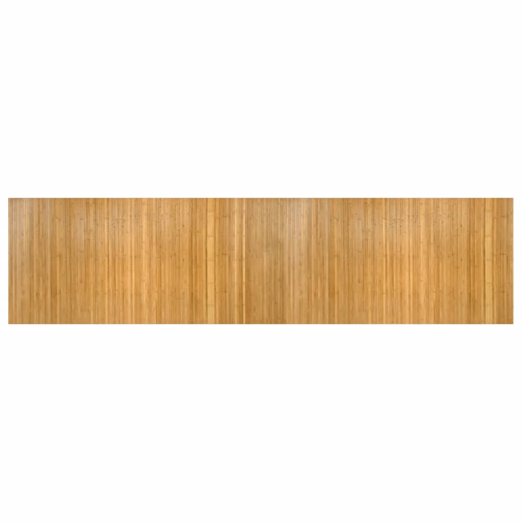 Covor dreptunghiular, natural, 100x400 cm, bambus