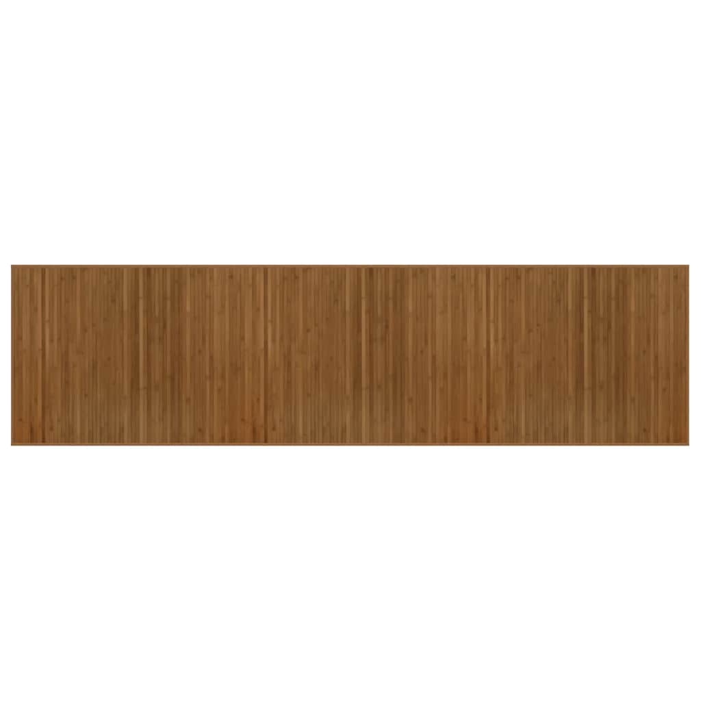 Covor dreptunghiular, maro, 80x300 cm, bambus
