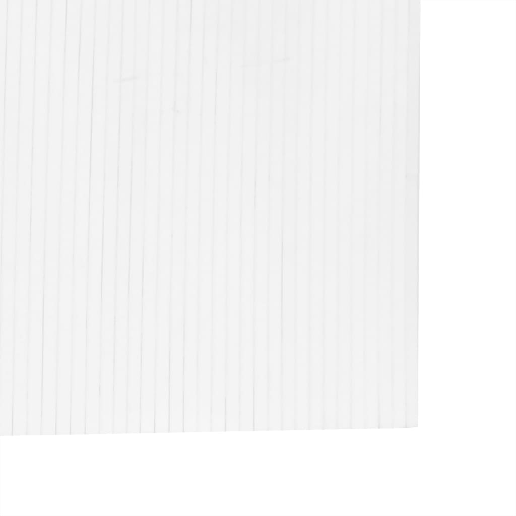 Paravan de cameră, alb, lățime 800 cm, înălțime 165 cm , bambus