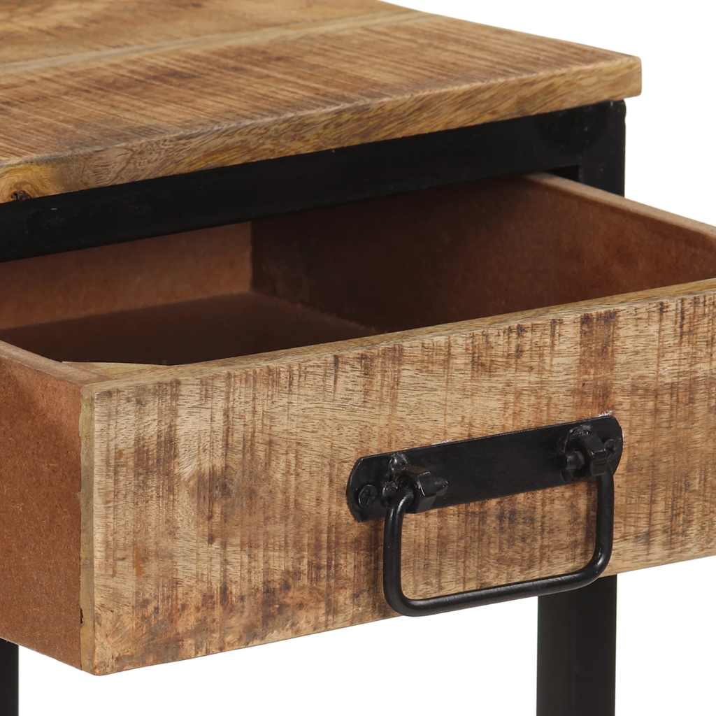 Masă consolă, 100x35x70 cm, lemn masiv de mango brut