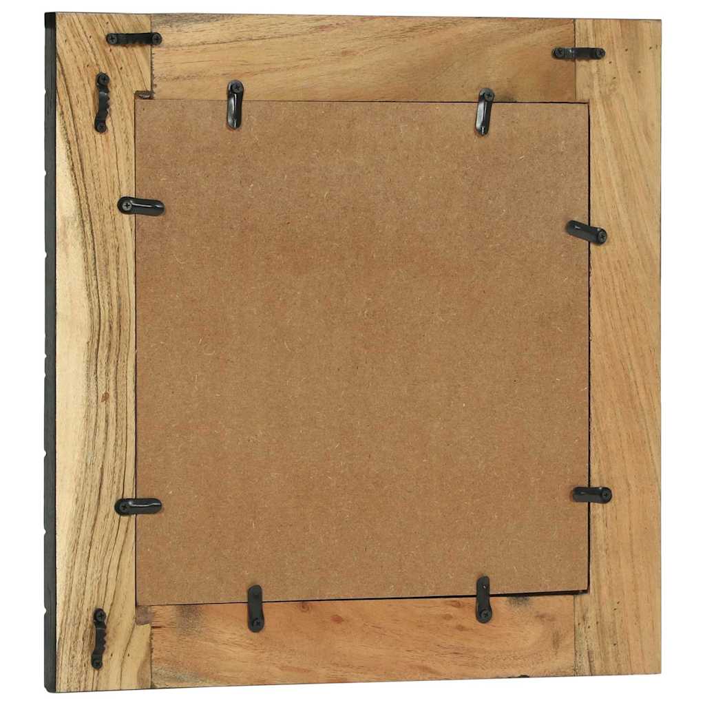 Ogledna de perete Dreptunghiular Negru și Maro 50 x 2 x 50 cm