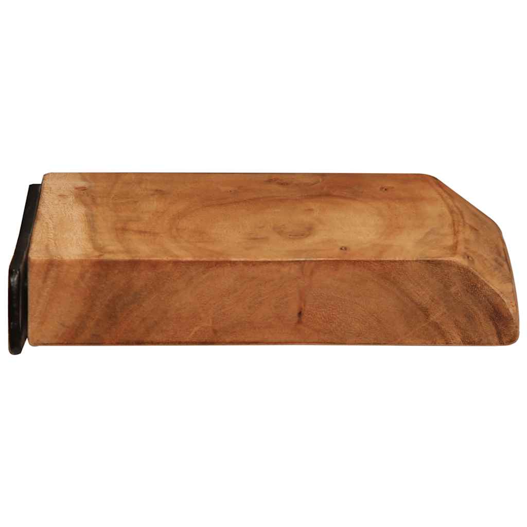 Rafturi de perete, 2 buc., 30x20x3,5 cm, lemn masiv de acacia