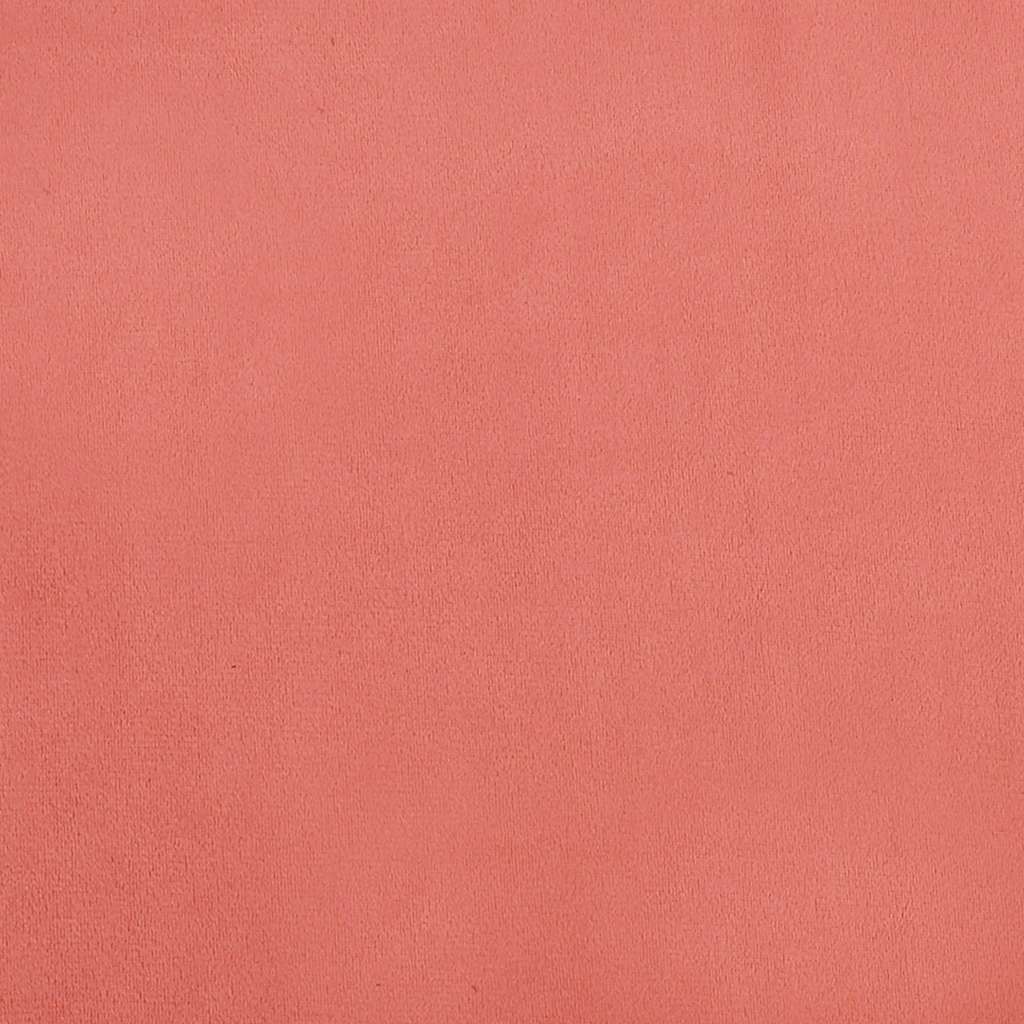 Canapea extensibilă cu 2 locuri, roz, catifea