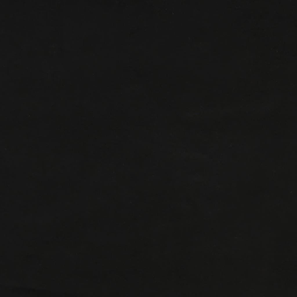 Canapea extensibilă cu 2 locuri, negru, catifea