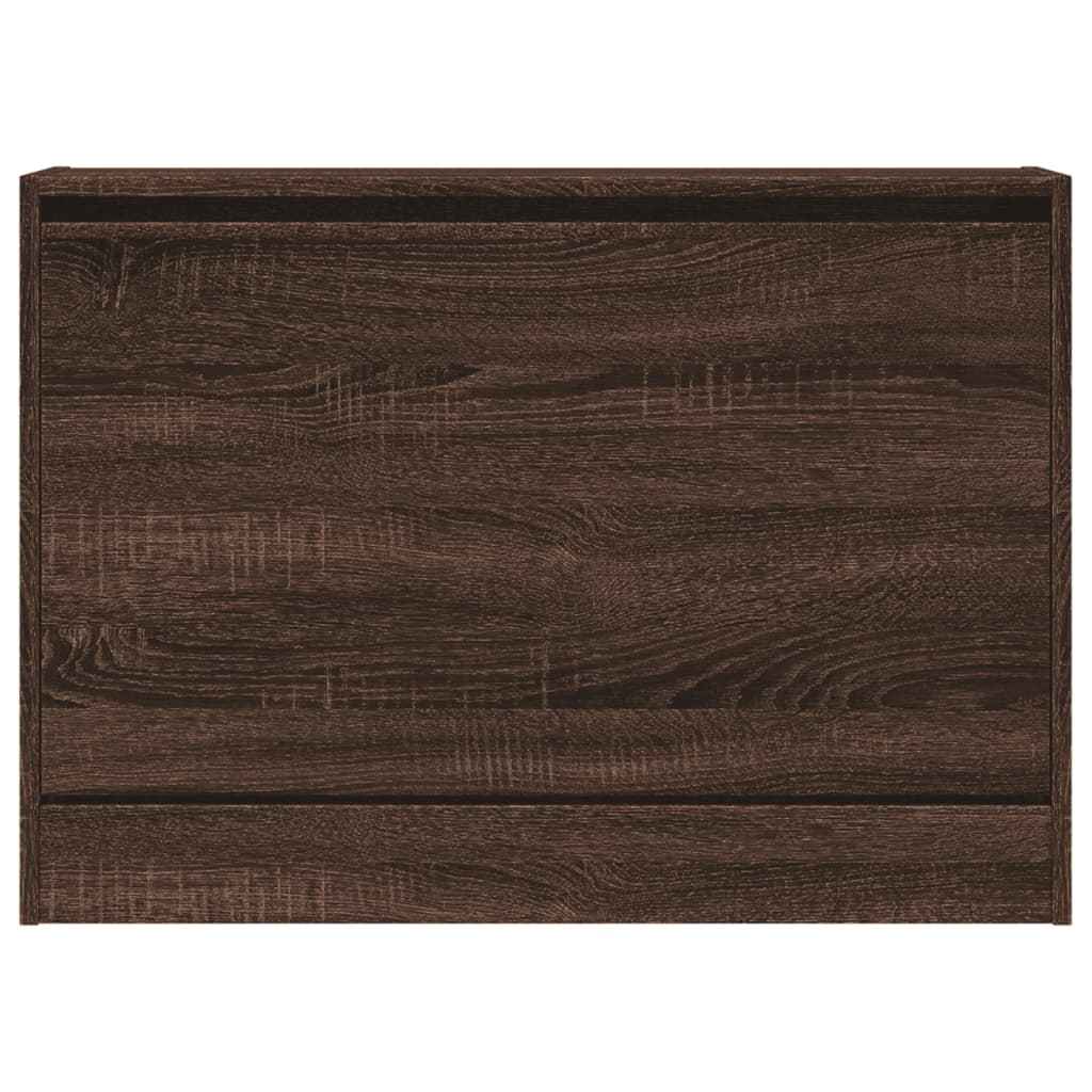 Pantofar, stejar maro, 80x21x57 cm, lemn compozit