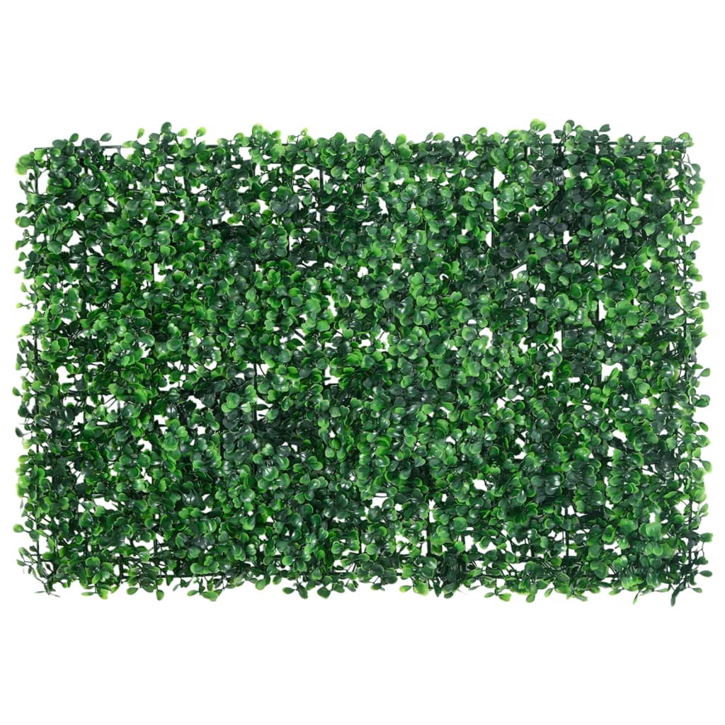 Gard din frunze de arbust artificiale, 24 buc. verde 40x60 cm