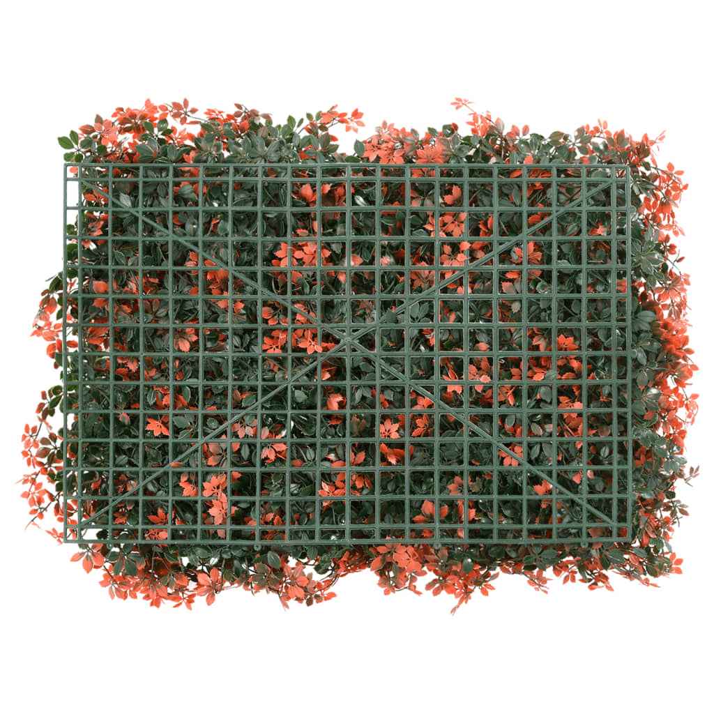 Gard din frunze arțar artificiale 6 buc. roșu deschis 40x60 cm