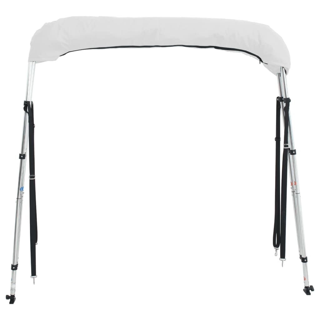 Parasolar Bimini 3 arcuri pereți laterali, 183x(137-152)x137 cm