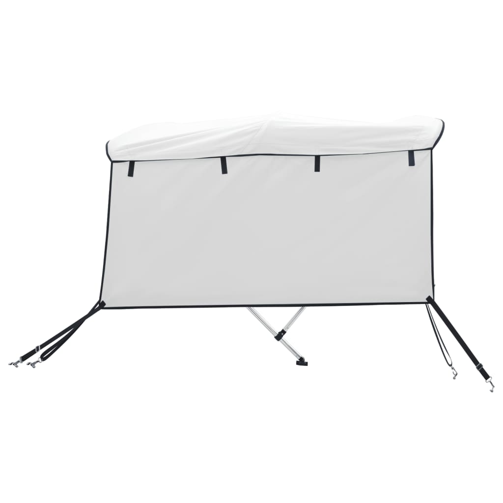 Parasolar Bimini 3 arcuri pereți laterali, 183x(137-152)x137 cm
