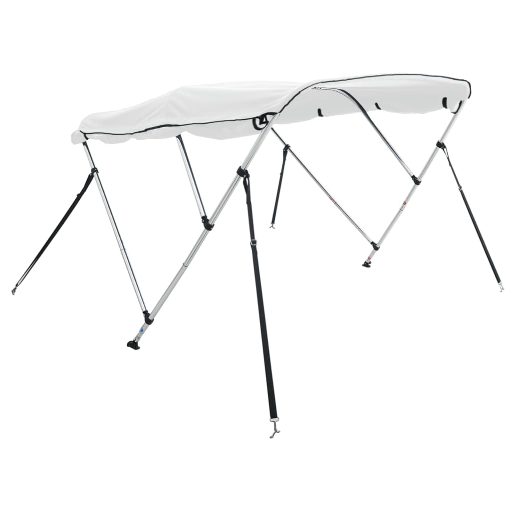 Parasolar Bimini 3 arcuri pereți laterali, 183x(154-167)x137 cm