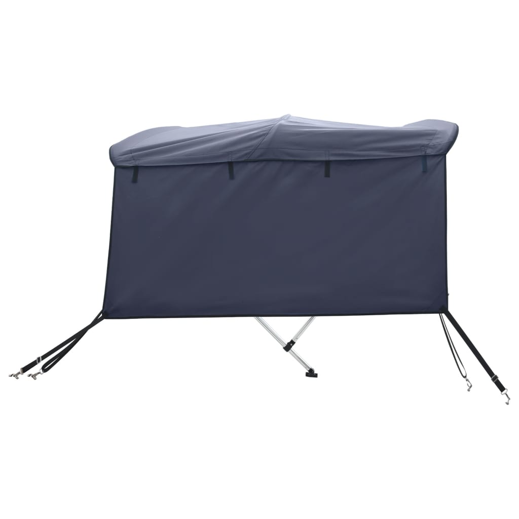 Parasolar Bimini 3 arcuri pereți laterali, 183x(137-152)x137 cm