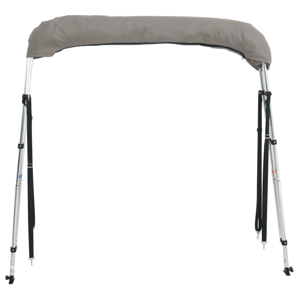 Parasolar Bimini 3 arcuri pereți laterali, 183x(137-152)x137 cm