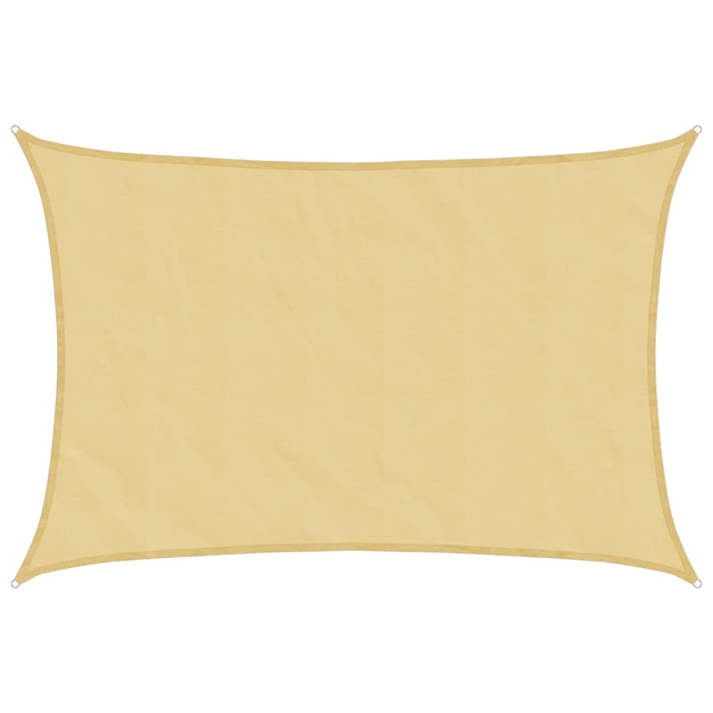 Parasolar, nisipiu, 6x5 m, 100% poliester Oxford