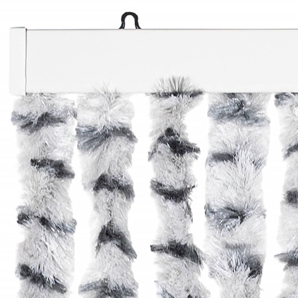 Perdea pentru insecte gri deschis și gri închis56x200cm chenille