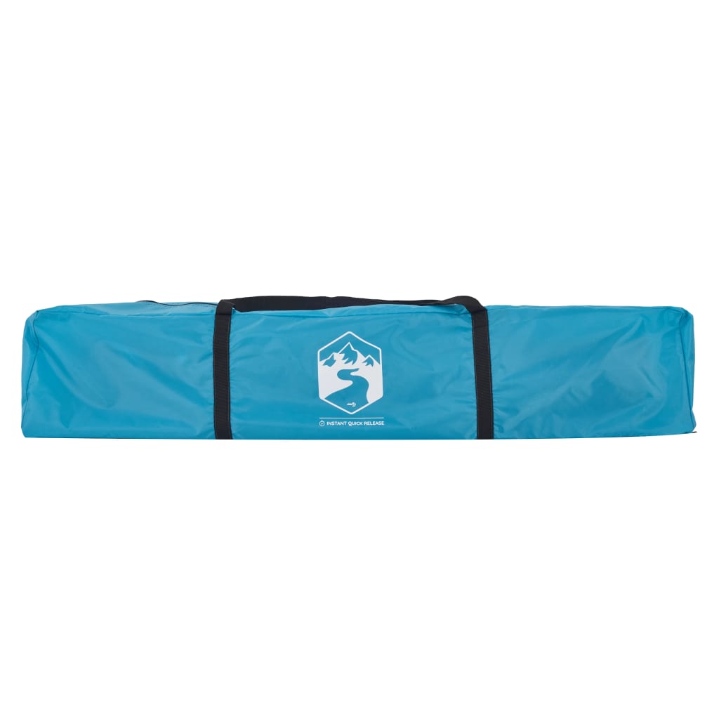 Cort de camping cupolă 3 persoane, setare rapidă, albastru