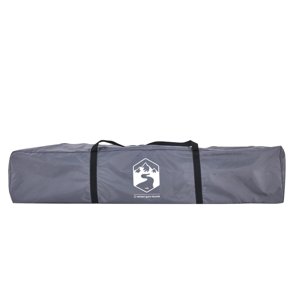 Cort camping cupolă 3 persoane, gri/portocaliu, setare rapidă