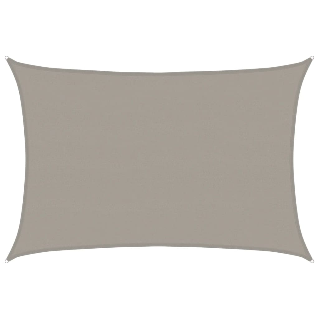 Pânză parasolar gri deschis dreptunghiular 5x6 m HDPE 160 g/m²