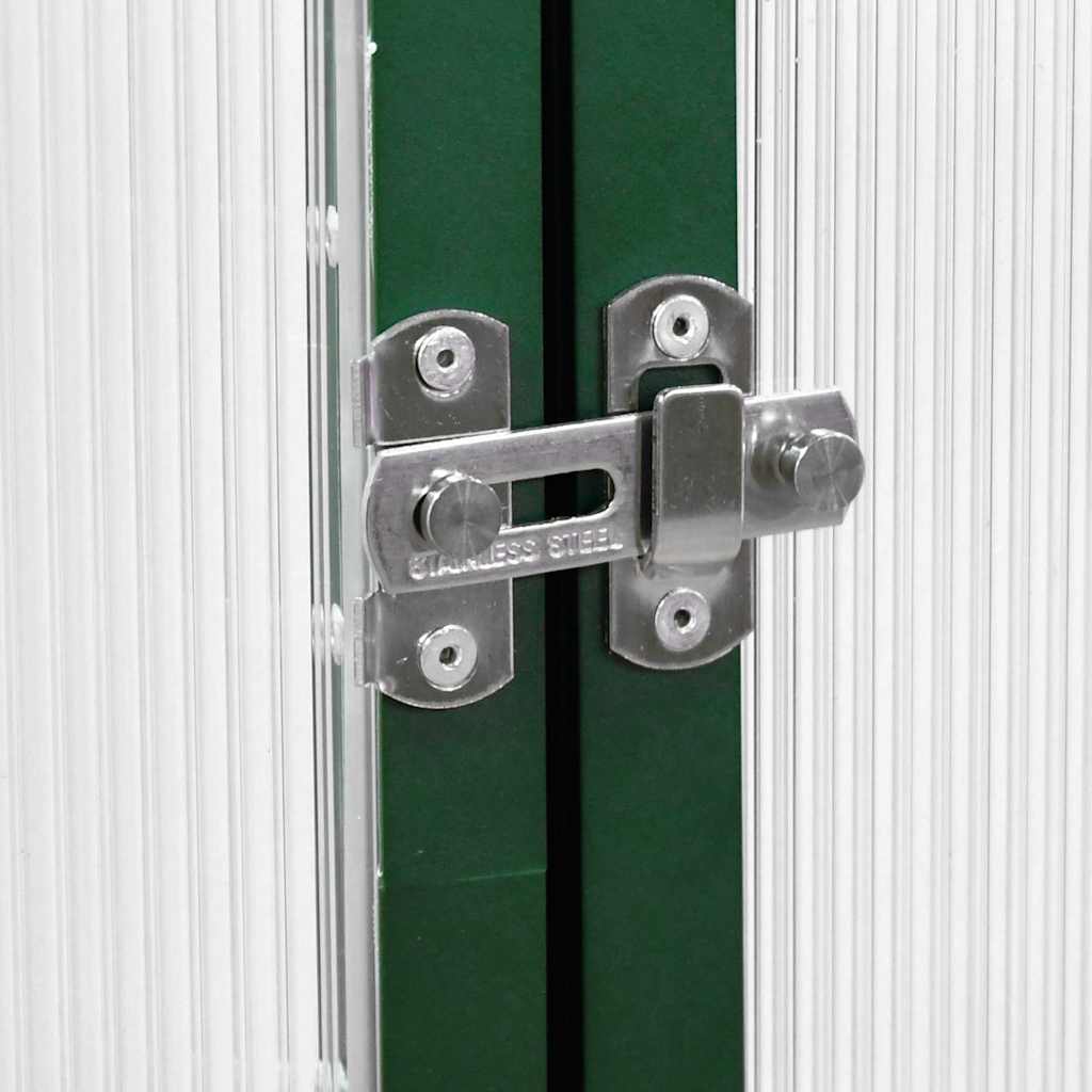 Sere cu cadru de bază, verde, 169x114x195 cm, aluminiu