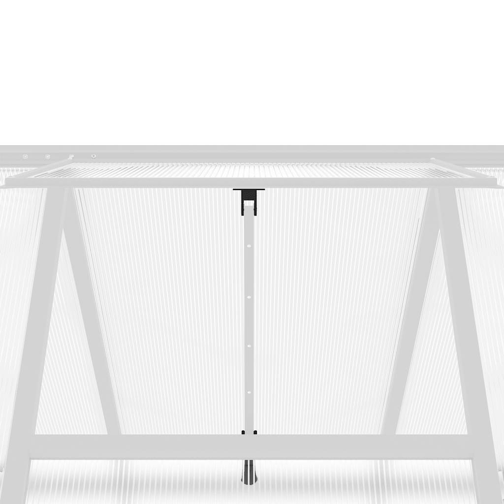 Sere cu cadru de bază, argintiu, 169x169x202 cm, aluminiu