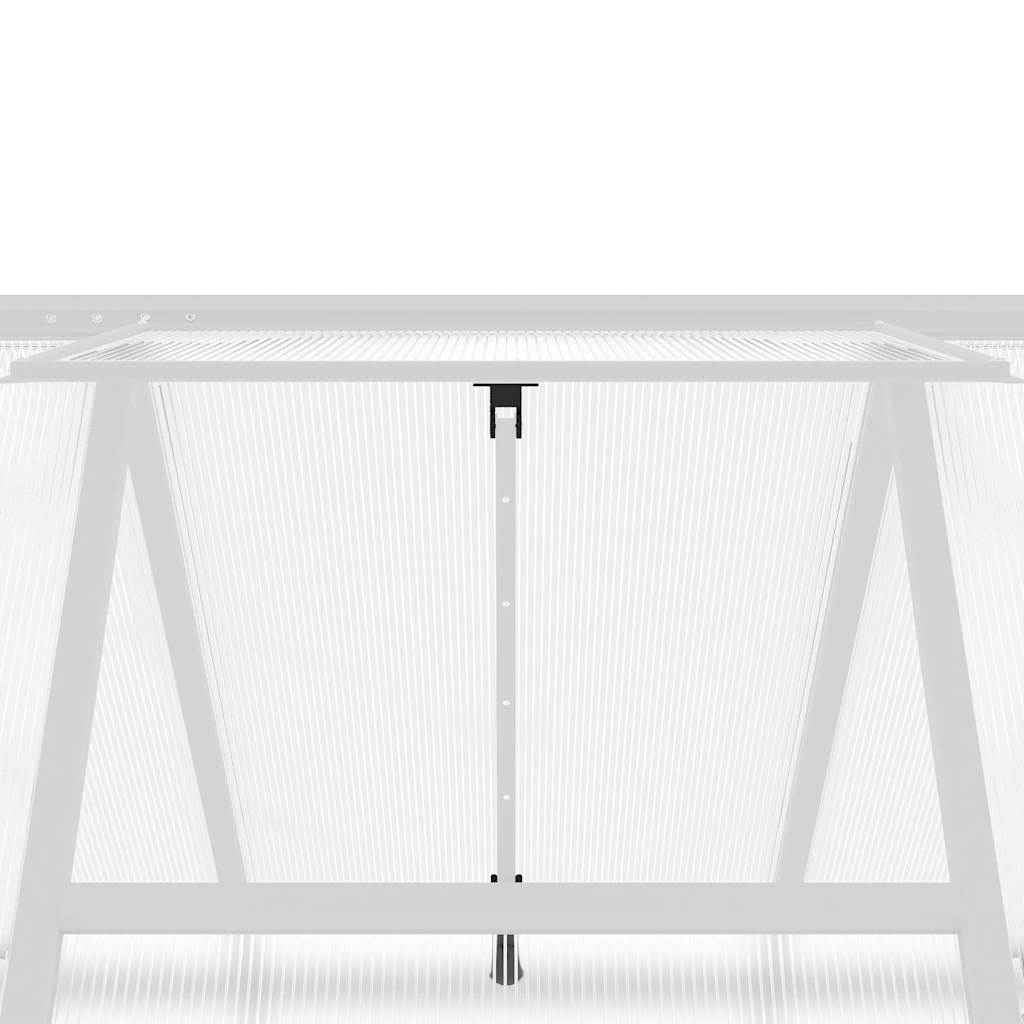 Sere cu cadru de bază, argintiu, 224x169x195 cm, aluminiu