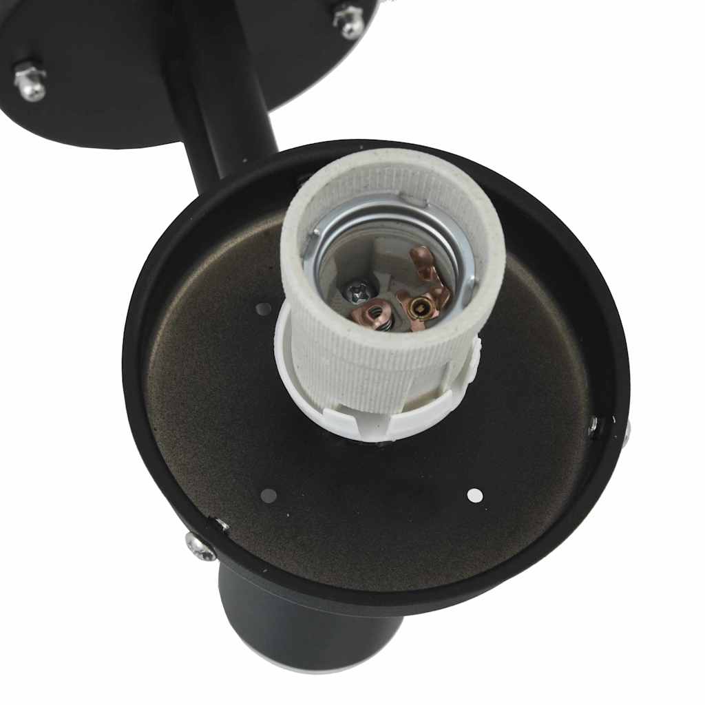 Lumină de perete pentru exterior 2 pcs Negru 28 x 25 x 38 cm