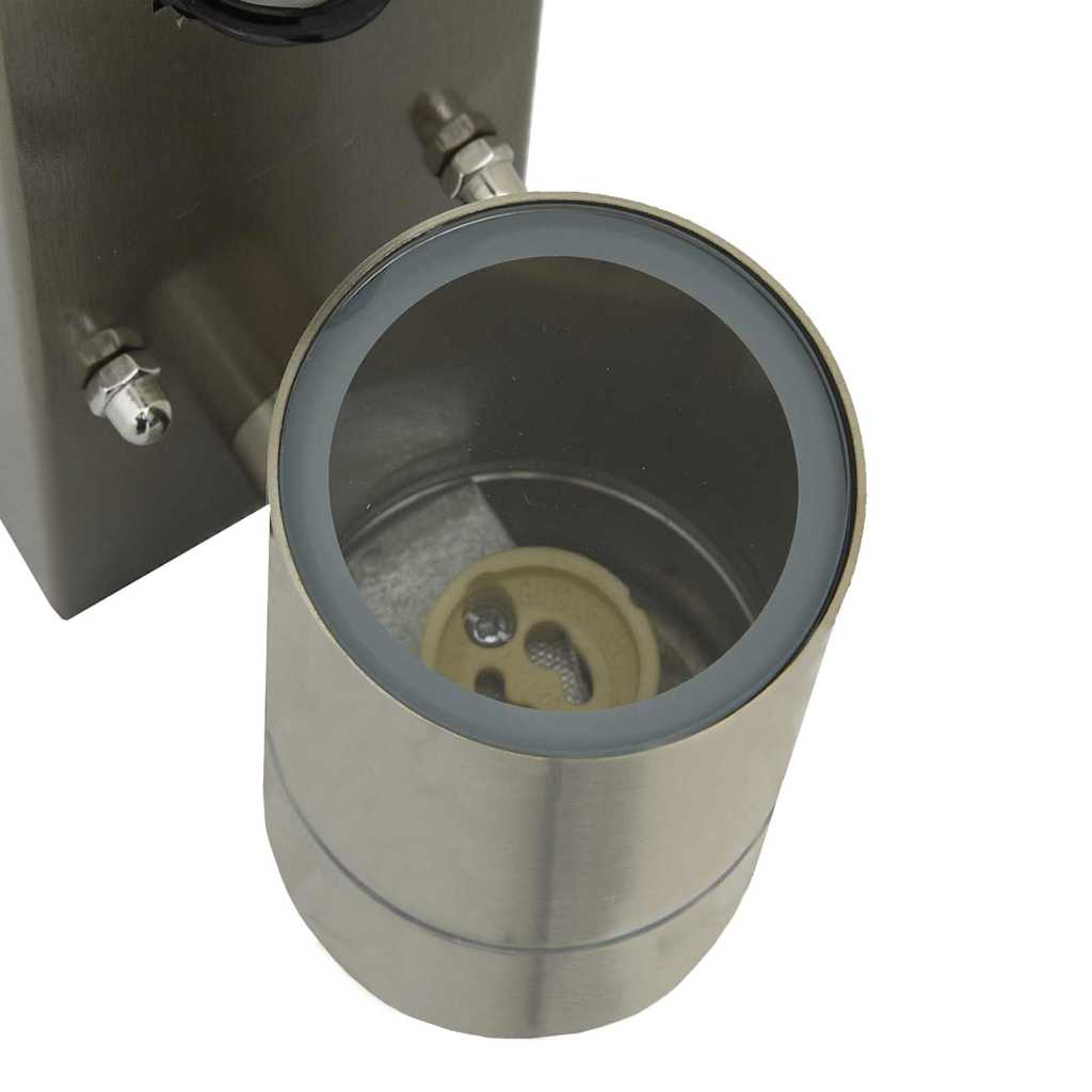 Lumină de perete pentru exterior 2 pcs Argintiu