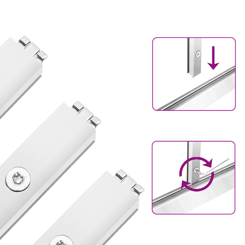 Sere cu cadru de bază, argintiu, 224x169x202 cm, aluminiu