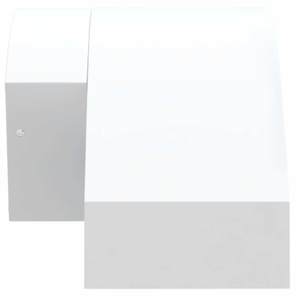 Lămpi exterioare de perete LED/senzor 2 buc alb aluminiu turnat