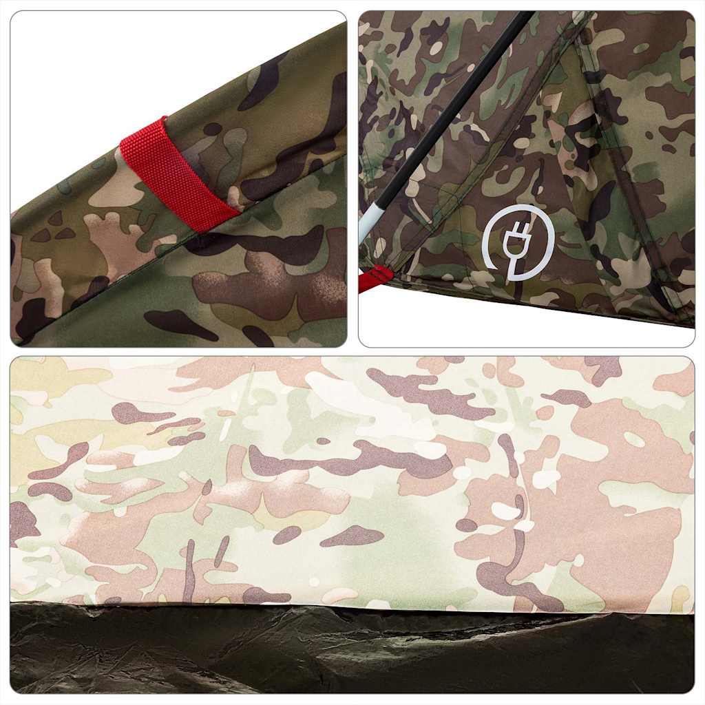 Cort de pescuit pentru 5 persoane, camuflaj, impermeabil